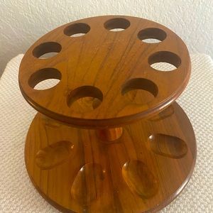 Vintage pipe stand - Mid Century - holds eight pipes